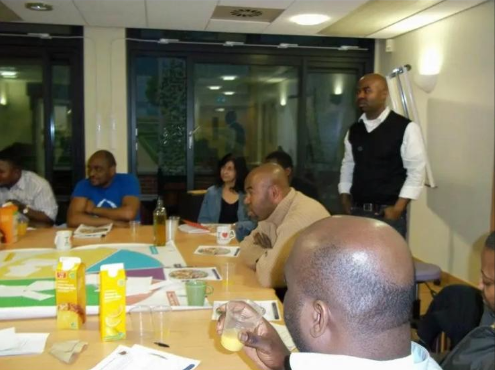 Group awareness session with community members